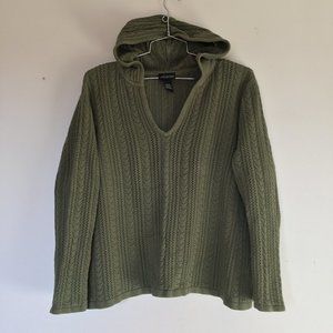 Plus size hooded sweater